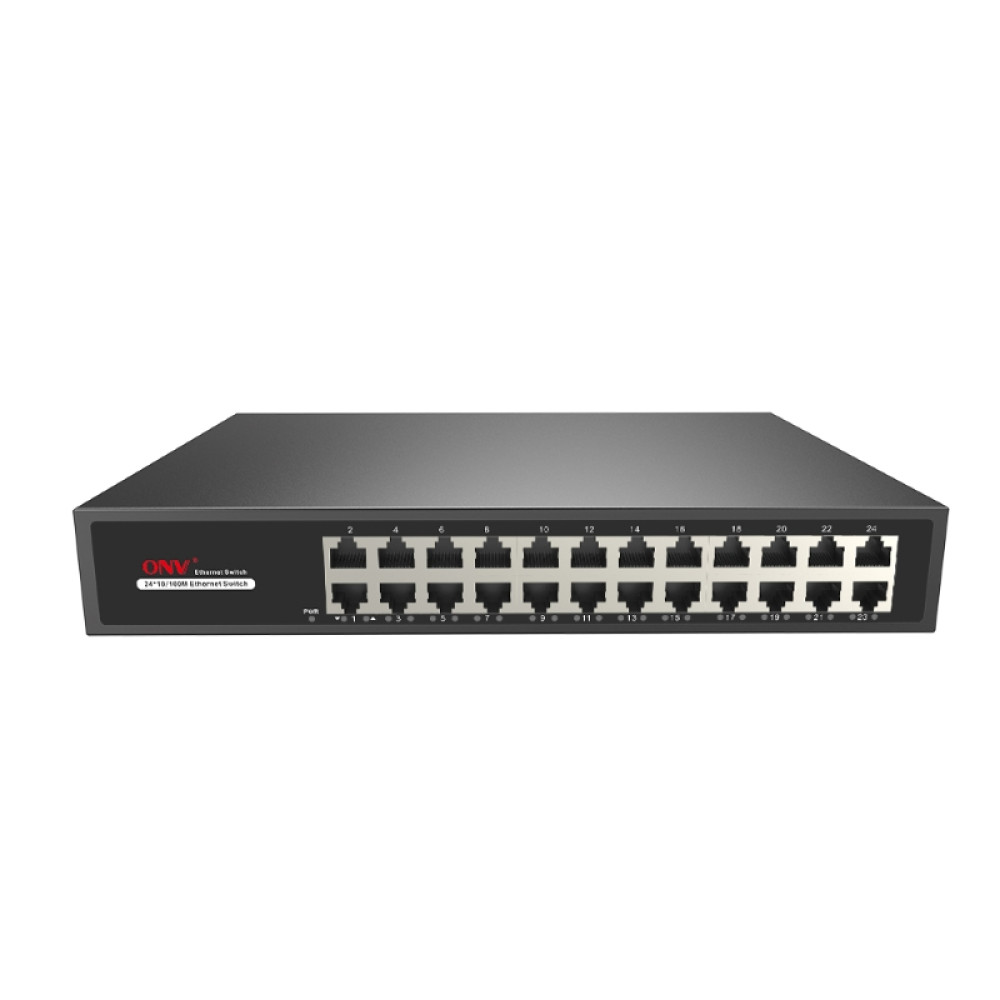 ETHERNET SWITCH 24 PORTS 10/100 19'' RACKMOUNT